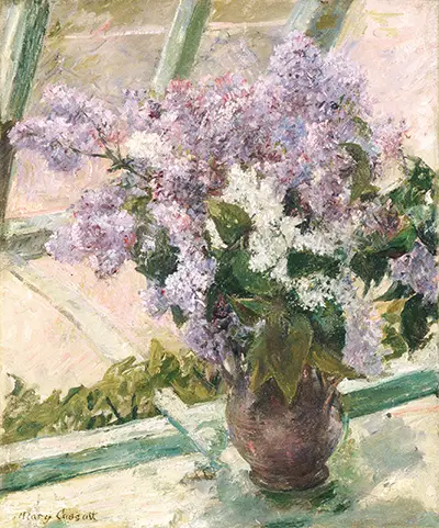 Lilacs in a Window Mary Cassatt